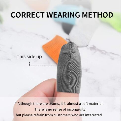 Mobile Game Controllers Finger Sleeve[6 Pack], Touch Screen Finger Sleeve Breathable Anti-Sweat Sensitive Shoot and Aim for Rules of Survival/Knives Out for Android & IOS (Black) in Saudi Arabia