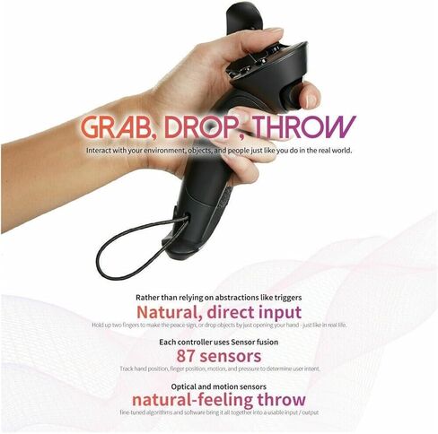 وحدات تحكم مؤشر الصمامات LOKORI، علامة تجارية لوحدات تحكم مؤشر الصمامات VR، مقبض ألعاب Steam VR متوافق مع HTC Vive/Vive Pro (اللون: وحدة التحكم اليمنى) in Kuwait