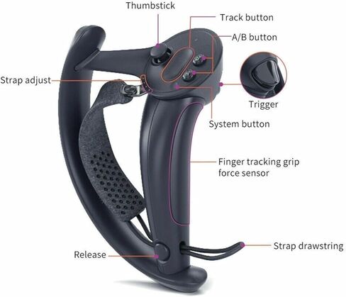 وحدات تحكم مؤشر الصمامات LOKORI، علامة تجارية لوحدات تحكم مؤشر الصمامات VR، مقبض ألعاب Steam VR متوافق مع HTC Vive/Vive Pro (اللون: وحدة التحكم اليمنى) in Kuwait