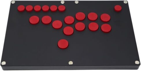 LOKORI B1-PS-B Ultra-Thin All Buttons Style Arcade Joystick Fight Stick Game Controller For PS4/PS3/PC Hot-Swap Cherry MX Black (Color : White Buttons) in Saudi Arabia