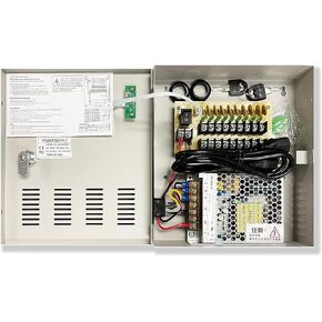 18 منفذ 20 أمبير كاميرا CCTV عالية الطاقة، صندوق توزيع الطاقة LED، حماية 12 فولت تيار مستمر PTC in Kuwait