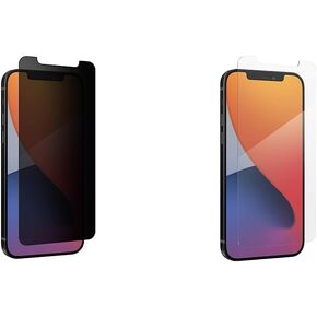 ZAGG InvisibleShield Glass Elite Privacy+ - Privacy Screen Protector for iPhone 12 Pro, 12, 11, XR – 3X Impact Protection (200106681)