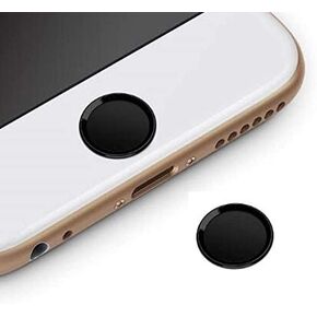 ملصق BLLQ iPad Home Button بصمة الإصبع، ملصق زر معرف اللمس بإطار من الألومنيوم متوافق مع iPad Mini 2/4 iPad Air 2 iPad Pro وملحقات iPhone الأخرى لبصمة الإصبع التي تعمل باللمس، أسود in Kuwait