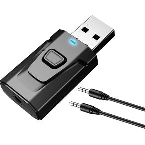 PNGKNYOCN USB بلوتوث 5.0 مع 3.5 مم AUX 4 في 1 محول استقبال صوت لاسلكي لنظام الصوت للتلفزيون / المنزل in Kuwait