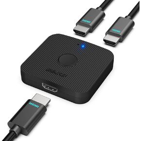 BENFEI HDMI Switch 4K@60Hz, Bi-Directional HDMI Switcher 2 Input 1 Output, 1 Input 2 Output, Supports 4K 3D HD 1080P Compatible for Firestick, Xbox PS4 Roku HDTV in Kuwait