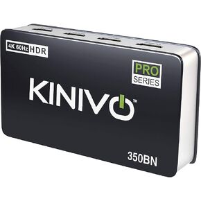 Kinivo HDMI Switch 5 in 1 Out 4K 60Hz (HDR 10, High Speed 18Gbps, IR Remote, HDCP2.2, Dolby Vision, VRR) - 550BN Switcher Compatible with Roku, PS5, Xbox, Apple TV, Nintendo Switch 2, Cable Box in Saudi Arabia