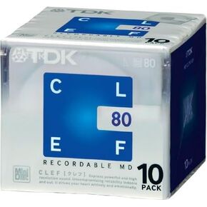 TDK 80-minute Blank Mini Disc Md Recordable Minidisc 10 Pcs Pack in Kuwait