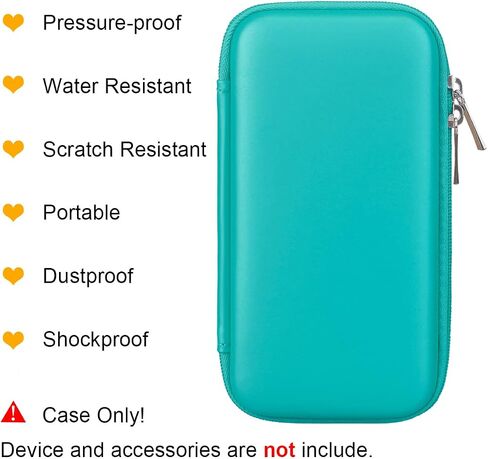 BOVKE Carrying Case Hard Protective Case Tech Organizer Travel Power Bank Pouch Bag USB Cable Organizer for Earbuds, Cable Cord, Charger Adapter, Electronic Accessories Case Wallet, Black+Inside Black in Saudi Arabia