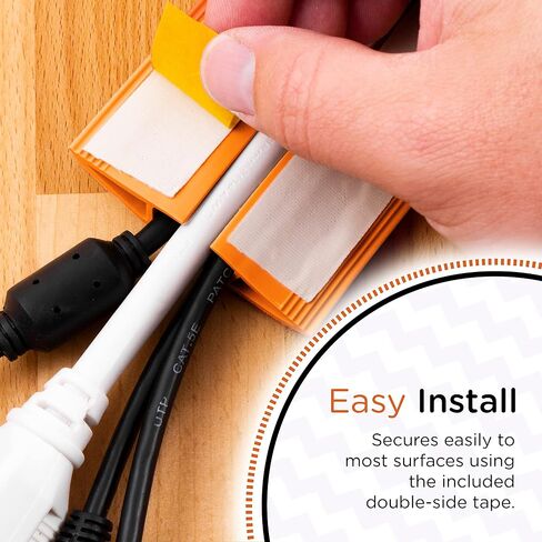 Cordinate 10 ft Cord Cover Floor, Cord Protector, Cord Management, Cord Concealer, Cable Hider and Cable Raceway, Extension Cord Cover, Orange, 60338 in Saudi Arabia