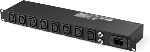StarTech.com 1U 19 بوصة 8 منافذ حامل PDU - IEC C13 مقبس مزود طاقة مثبت على حامل / شريط - حامل خادم أفقي PDU قابل للتركيب / وحدة توزيع الطاقة لمركز البيانات 16A 240V (PDU08C13H) in Saudi Arabia