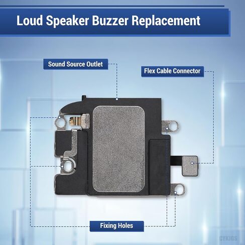 for iPhone 11 Pro Loud Speaker Ringer Buzzer Unit Replacement with Complete Repair Tool Kit Assembly Loudspeaker Audio Performance Sound Connector Flex Cable Part Magnetic Pad for A2160, A2217, A2215 in Saudi Arabia