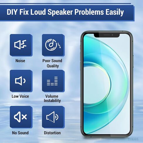 for iPhone 11 Pro Loud Speaker Ringer Buzzer Unit Replacement with Complete Repair Tool Kit Assembly Loudspeaker Audio Performance Sound Connector Flex Cable Part Magnetic Pad for A2160, A2217, A2215 in Saudi Arabia