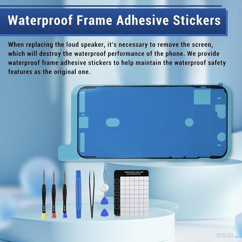 for iPhone 11 Pro Loud Speaker Ringer Buzzer Unit Replacement with Complete Repair Tool Kit Assembly Loudspeaker Audio Performance Sound Connector Flex Cable Part Magnetic Pad for A2160, A2217, A2215 in Saudi Arabia