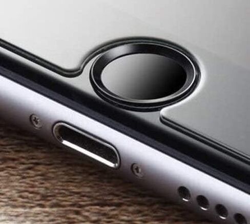 Home Button Sticker Ultra Slim Fingerprint Support Touch ID Metal Compatible with Apple iPhone/Apple iPod Touch/Apple iPad,Black-Silver BS in Saudi Arabia