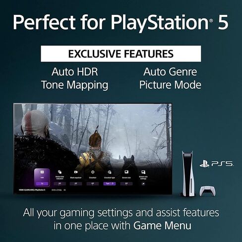 Sony XR83A80L 83 inch 4K HDR OLED Smart Google TV with PS5 Features with a FIXED-MOUNT-43-90 TV Mount for 43 Inch-90 Inch Compatible TV's and HDTV Screen Cleaner Kit (2023) in Saudi Arabia