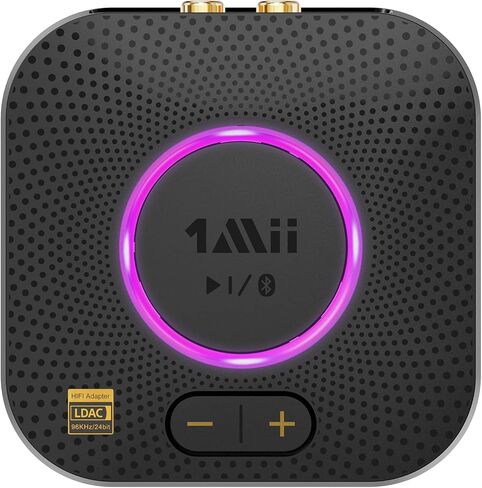 1Mii Bluetooth Receiver, HiFi Wireless Audio Adapter, Bluetooth 5.1 Receiver with 3D Surround aptX HD aptX Low Latency for Home Music Streaming Stereo System B06 Plus in Saudi Arabia