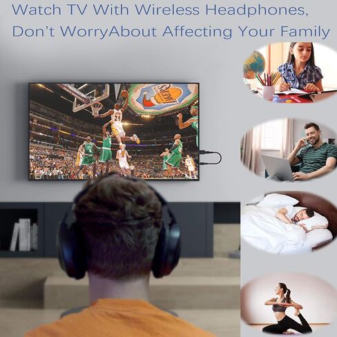 PNGKNYOCN USB بلوتوث 5.0 مع 3.5 مم AUX 4 في 1 محول استقبال صوت لاسلكي لنظام الصوت للتلفزيون / المنزل in Kuwait