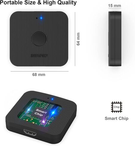 BENFEI HDMI Switch 4K@60 هرتز، محول HDMI ثنائي الاتجاه 2 مدخل 1 مخرج، 1 مدخل 2 مخرج، يدعم 4K 3D HD 1080P متوافق مع Firestick، Xbox PS4 Roku HDTV in Saudi Arabia