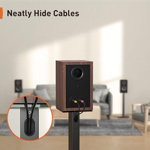 بيرليجير حامل مكبر صوت عالمي مع عمود الومنيوم لمكبرات الصوت حتى 22 باوند، زوج حامل مكبر صوت مع ادارة الكابلات، حامل مكبر صوت صوت محيطي PGSS9 in Kuwait