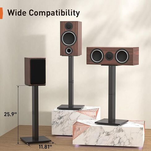 بيرليجير حامل مكبر صوت عالمي مع عمود الومنيوم لمكبرات الصوت حتى 22 باوند، زوج حامل مكبر صوت مع ادارة الكابلات، حامل مكبر صوت صوت محيطي PGSS9 in Kuwait