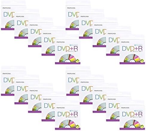 Memorex 32020060200 DVD+R 16X 10 عبوات كبيرة الحجم مكونة من عشرين 10 عبوات (200 قرص إجمالي) in Kuwait
