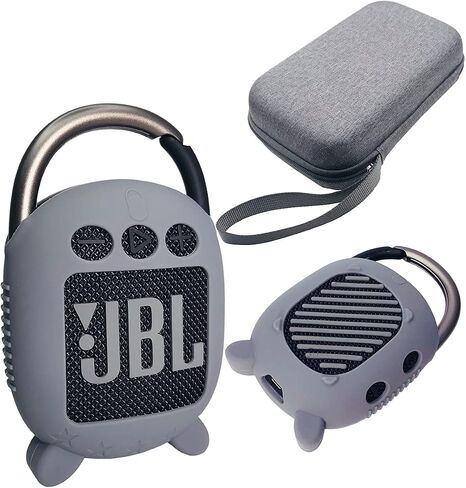 غطاء حماية من السيليكون وحافظة صلبة من JCHPINE لمكبر صوت بلوتوث محمول JBL Clip 4، ملحق مكبر صوت مقاوم للماء، مقاوم للصدمات والغبار، أزرق in Kuwait