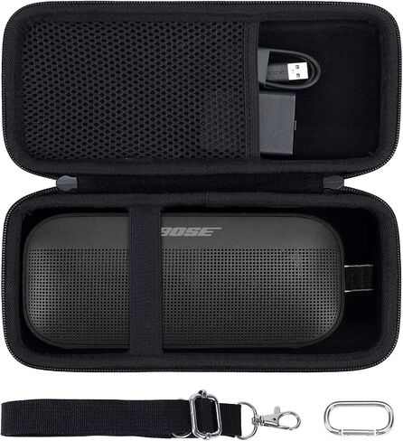 co2CREA Hard Travel Case Replacement for Bose SoundLink Flex Bluetooth Portable Speaker (Black Case) in Kuwait