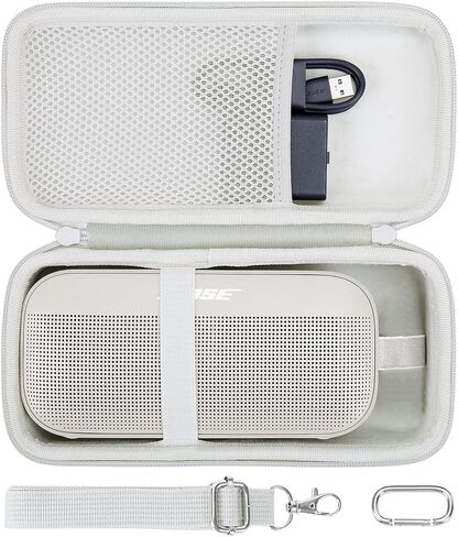 co2CREA Hard Travel Case Replacement for Bose SoundLink Flex Bluetooth Portable Speaker (Black Case) in Kuwait