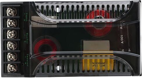 2Pcs Car Audio Passive Crossover, 2 Way Car Audio Crossover Overcurrent Protection Universal Heat Dissipation Speaker Frequency Divider in Saudi Arabia