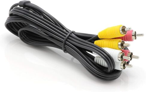 THE CIMPLE CO 2 Way AV Switch - 2 Input 1 Output RCA Selector Switch for Composite Audio and Video - Switcher Box - includes RCA Composite Cable (Black) in Saudi Arabia