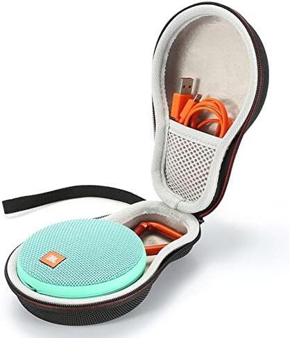حقيبة سفر صلبة لجهاز JBL Clip 2/JBL Clip 3 مكبر صوت بلوتوث محمول يحمل حقيبة تخزين. يناسب كابل USB - أسود in Kuwait