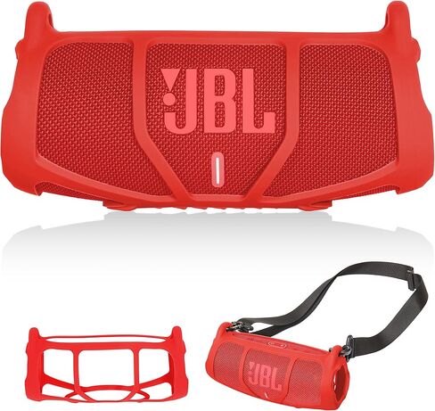 getgear Silicone Cover Sleeve for JBL CHARGE 5 - Portable Bluetooth Speaker, featured design with more protection, Best matching in shape and color (Army green) in Saudi Arabia
