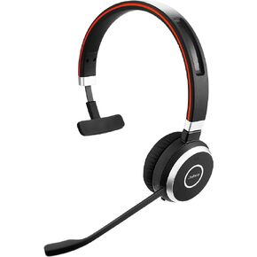 Jabra Evolve 65 SE Mono Wireless Headset - Bluetooth Headset with Noise-Cancelling Microphone, Long-Lasting Battery, and Dual Connectivity - MS Teams Certified, Works with All Other Platforms - Black in Saudi Arabia