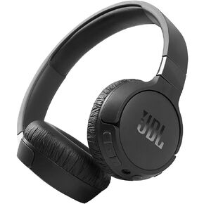 JBL Tune 660NC: سماعات رأس لاسلكية على الأذن مع خاصية إلغاء الضوضاء النشطة - أسود، متوسط in Kuwait