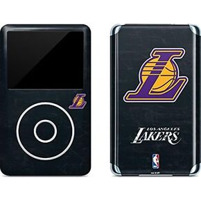 ملصق Skinit لمشغل MP3 متوافق مع iPod Classic (الجيل السادس) 80 جيجابايت - تصميم شعار ثانوي NBA Los Angeles Lakers مرخص رسميًا in Saudi Arabia