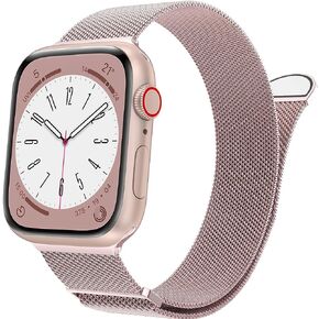 MARGE PLUS Mesh Milanese Loop Compatible with Apple Watch Bands Women Men | Stainless Steel Magnetic Clasp Strap for iWatch Series 11 10 9 8 7 6 5 4 SE3 SE2 - 38mm 40mm 41mm 42mm(Series 1 2 3) in Saudi Arabia
