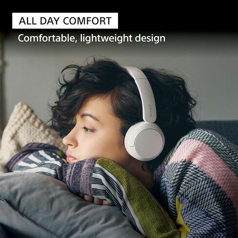 Sony WH-CH520 Wireless On-Ear Bluetooth Headphones with Microphone, Black | Comfortable Lightweight Design, Up to 50 Hrs Battery with Quick Charging, Multipoint Connection, Clear Calls, Swivel design in Saudi Arabia