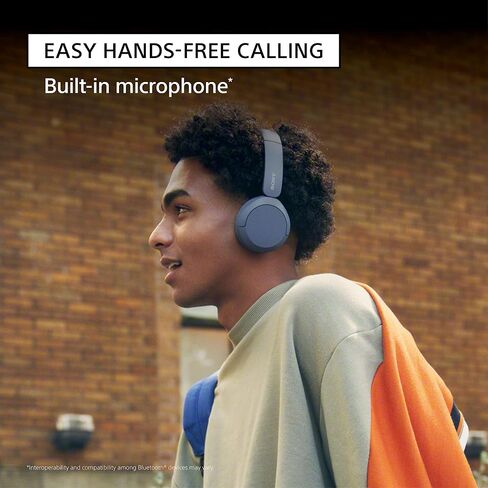 Sony WH-CH520 Wireless On-Ear Bluetooth Headphones with Microphone, Black | Comfortable Lightweight Design, Up to 50 Hrs Battery with Quick Charging, Multipoint Connection, Clear Calls, Swivel design in Saudi Arabia