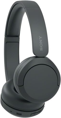Sony WH-CH520 Wireless On-Ear Bluetooth Headphones with Microphone, Black | Comfortable Lightweight Design, Up to 50 Hrs Battery with Quick Charging, Multipoint Connection, Clear Calls, Swivel design in Saudi Arabia