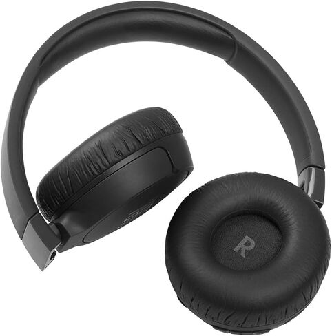 JBL Tune 660NC: سماعات رأس لاسلكية على الأذن مع خاصية إلغاء الضوضاء النشطة - أسود، متوسط in Kuwait