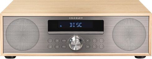 Crosley CR3501A-WA Fleetwood Bluetooth FM Clock Radio and CD Player, Walnut in Saudi Arabia
