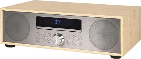Crosley CR3501A-WA Fleetwood Bluetooth FM Clock Radio and CD Player, Walnut in Saudi Arabia
