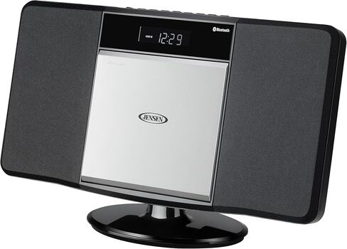 Jensen JBS-300 نظام موسيقى ستيريو بلوتوث حديث للمنزل مع مشغل CD/MP3/WMA ومنفذ USB للبث اللاسلكي لتشغيل MP3 | ستيريو AM/FM رقمي (جهاز تحكم عن بعد) (إصدار محدود) in Kuwait