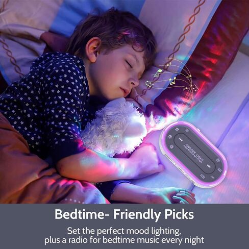HOUSBAY Digital Alarm Clock Radio for Bedrooms with Night Light | Phone-Free Wake-Up with Dual Alarm, FM Radio for Favorite Stations, Small Radio Clock for Bedside, Battery Backup in Kuwait