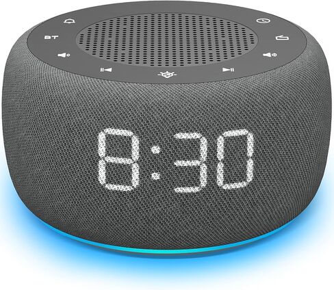 BUFFBEE Bluetooth Speaker Alarm Clock with FM Radio - High Fidelity Sound, Full Range Dimmer, Plugged in Alarm Clock Radio for Bedroom in Saudi Arabia