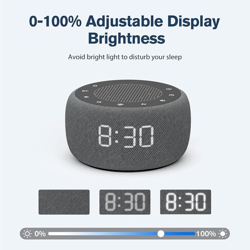 BUFFBEE Bluetooth Speaker Alarm Clock with FM Radio - High Fidelity Sound, Full Range Dimmer, Plugged in Alarm Clock Radio for Bedroom in Saudi Arabia