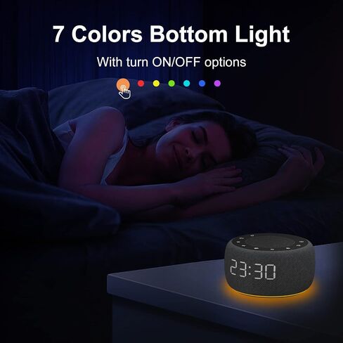 BUFFBEE Bluetooth Speaker Alarm Clock with FM Radio - High Fidelity Sound, Full Range Dimmer, Plugged in Alarm Clock Radio for Bedroom in Saudi Arabia