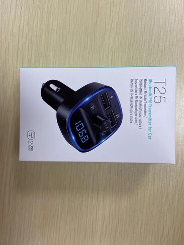 LENCENT FM Transmitter, 2022 Upgraded Bluetooth FM Transmitter Wireless Radio Adapter Car Kit with Dual USB Charging Car Charger MP3 Player Support TF Card & USB Disk in Saudi Arabia