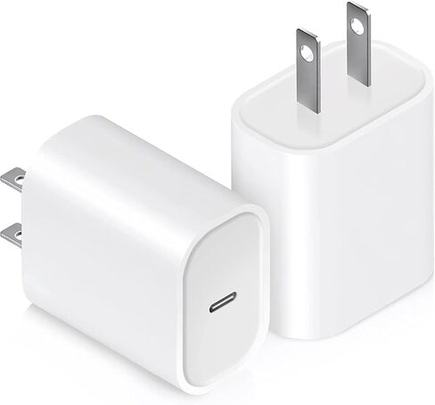 محول طاقة USB-C لشاحن iPhone: شاحن حائط USB C بقوة 20 وات، مجموعة شواحن سريعة من النوع C متوافقة مع iPhone 14/13/12/11/Ipad/Ipad Pro in Kuwait