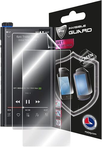 IPG For FiiO M15 Android Hi-Res MP3/MP4 Music Player Screen Protector (2 Units) Invisible Screen Guard - HD Quality/Self-Healing/Bubble -Free in Saudi Arabia